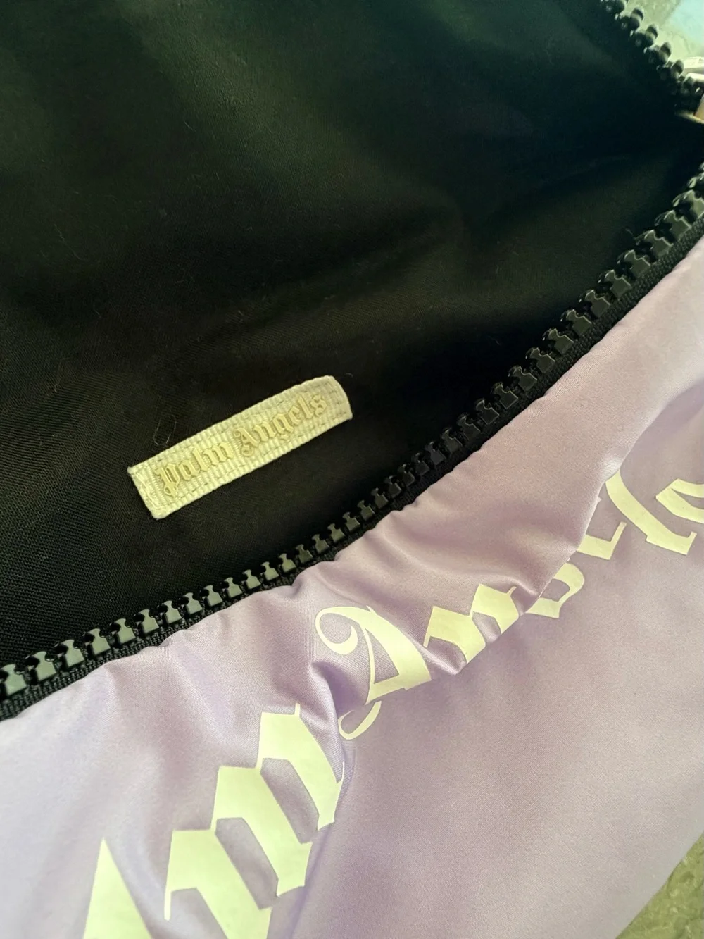 Palm Angels Kids Purple Curved Pouch
